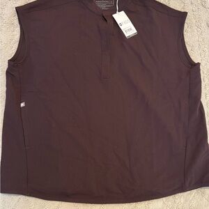 Figs Men's Sleeveless Dark Brown Tank Top